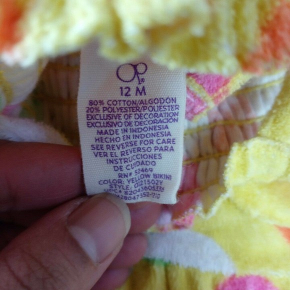 3/25$ OP Terri Cloth Polka Dot Smocked Baby Dress - Picture 5 of 6